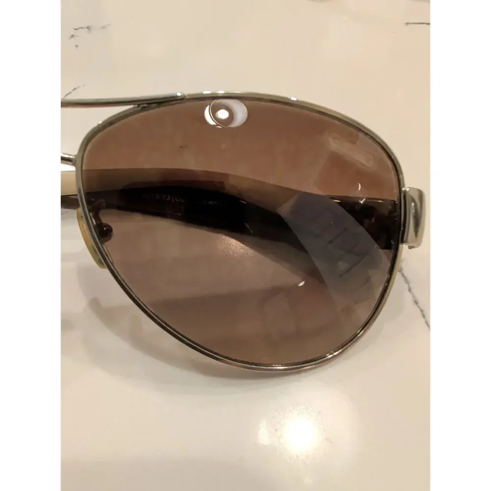Coach Kristina HC7003 Gold/Brown Pilot Sunglasses, 59-13-135, Authentic